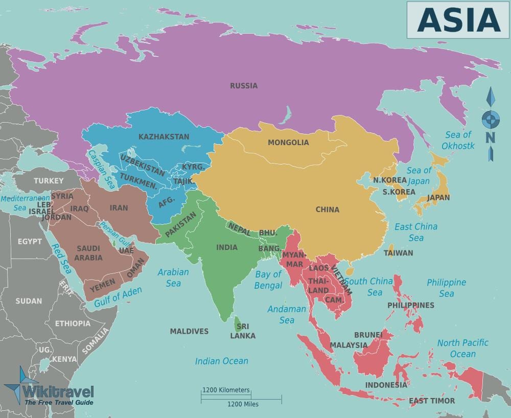 Mapa de Taiwan i països de l'entorn