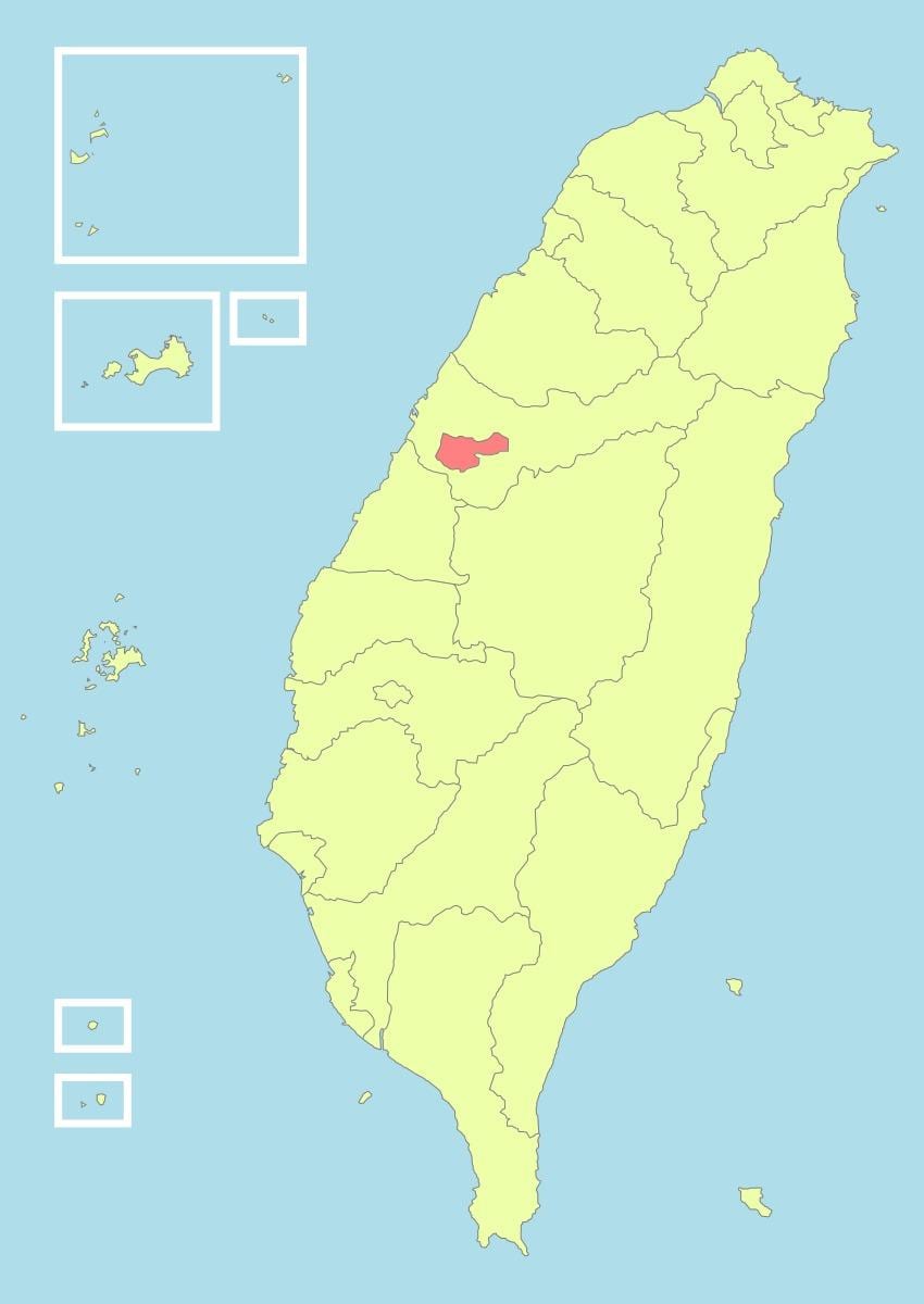 Mapa de taichung Taiwan
