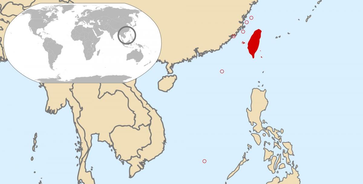 Taiwan mapa global