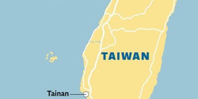 Mapa de tainan ciutat de Taiwan