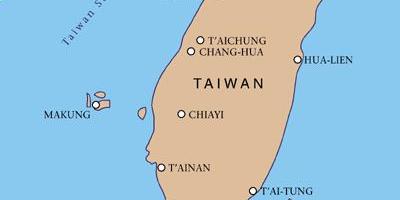 Taiwan aeroport internacional mapa
