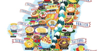 Mapa de Taiwan aliments