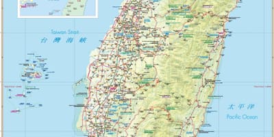 Mapa de Taiwan atracció