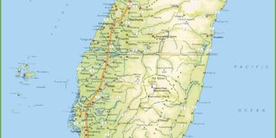 Mapa de Taiwan càmping