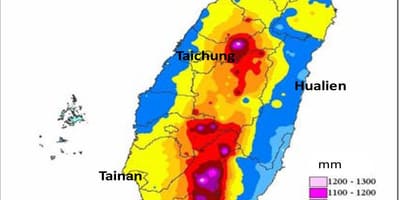 Mapa de Taiwan climàtic