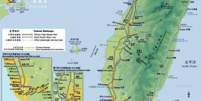 L'estació de tren de mapa de Taiwan