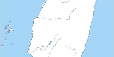 Mapa de Taiwan esquema