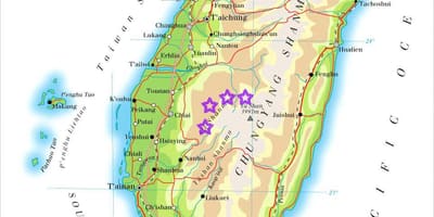 Mapa de Taiwan muntanyes