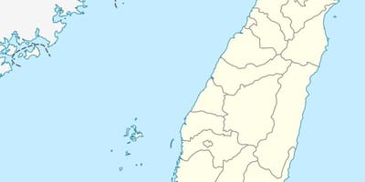 Mapa de Taiwan vector