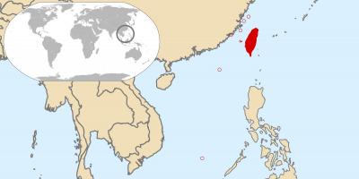 Taiwan mapa global