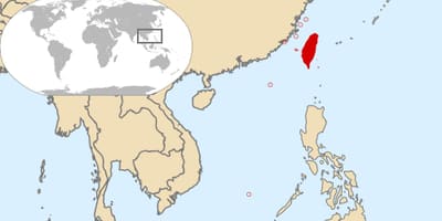 Taiwan país en el mapa del món