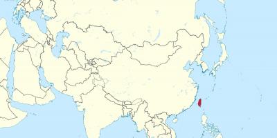 Taiwan mapa a àsia