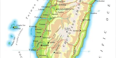 Mapa de Taiwan riu