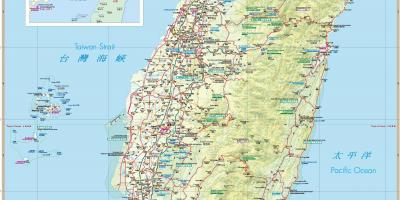 Taiwan guia de viatges mapa